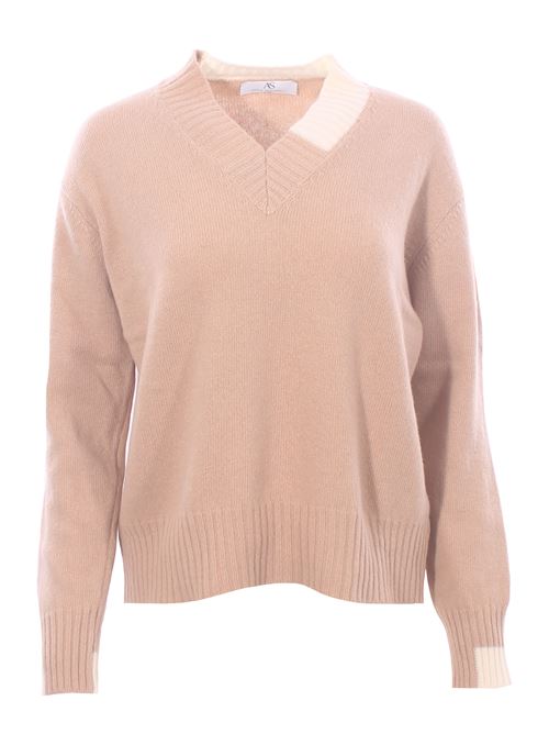 collo a v bicolore ANNA SERAVALLI | S1962M02024/005